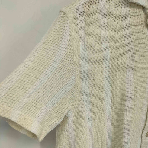 ザラ ZARA ストライプ オープンカラーシャツ メンズ import:S